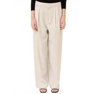 NEW TIBI tropical wool stella pants in oatmeal